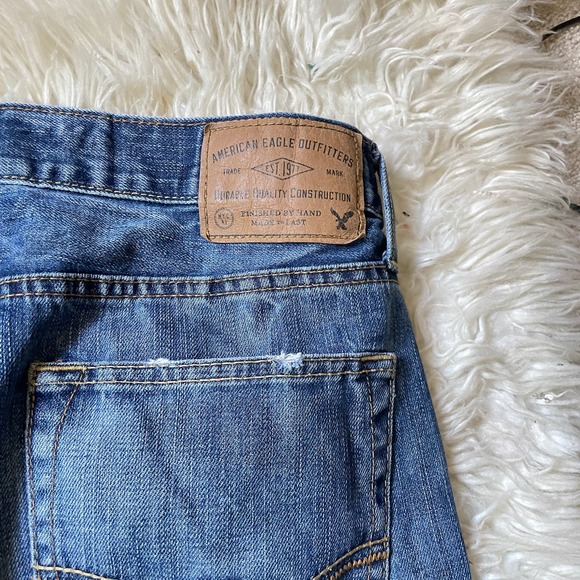 5/$25 American Eagle Men's Cut Off Jean Shorts 30 - Picture 4 of 8